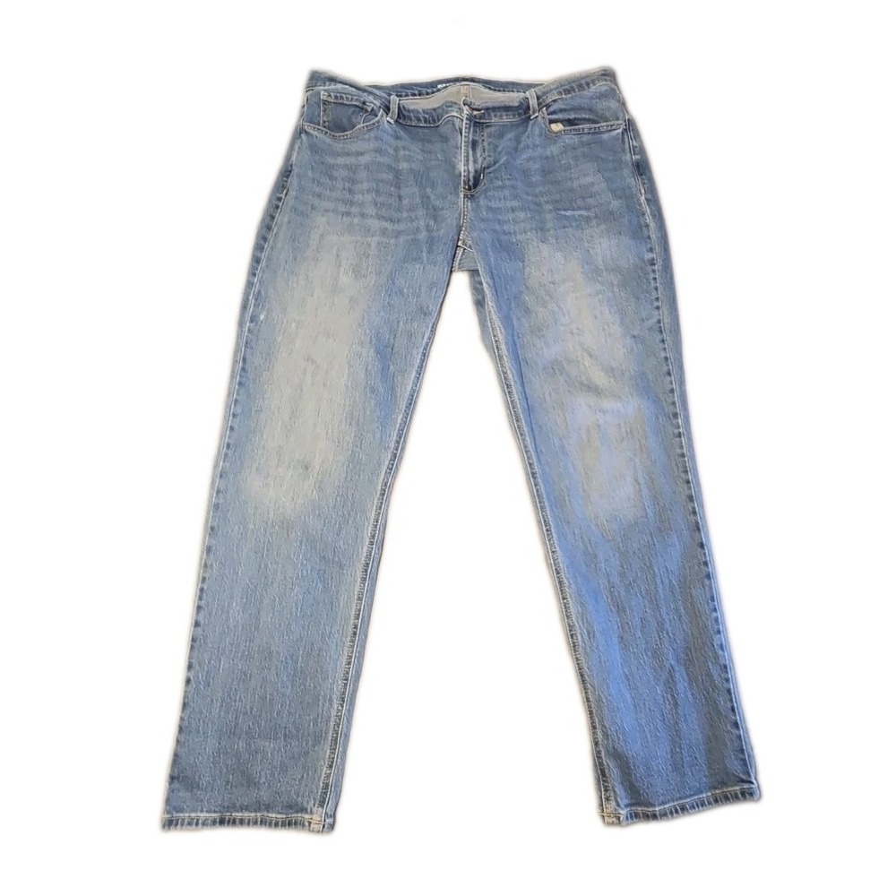 Old Navy Mid Rise Wow Boyfriend Jeans Womens Size 16 Blue Denim Casual Stretch